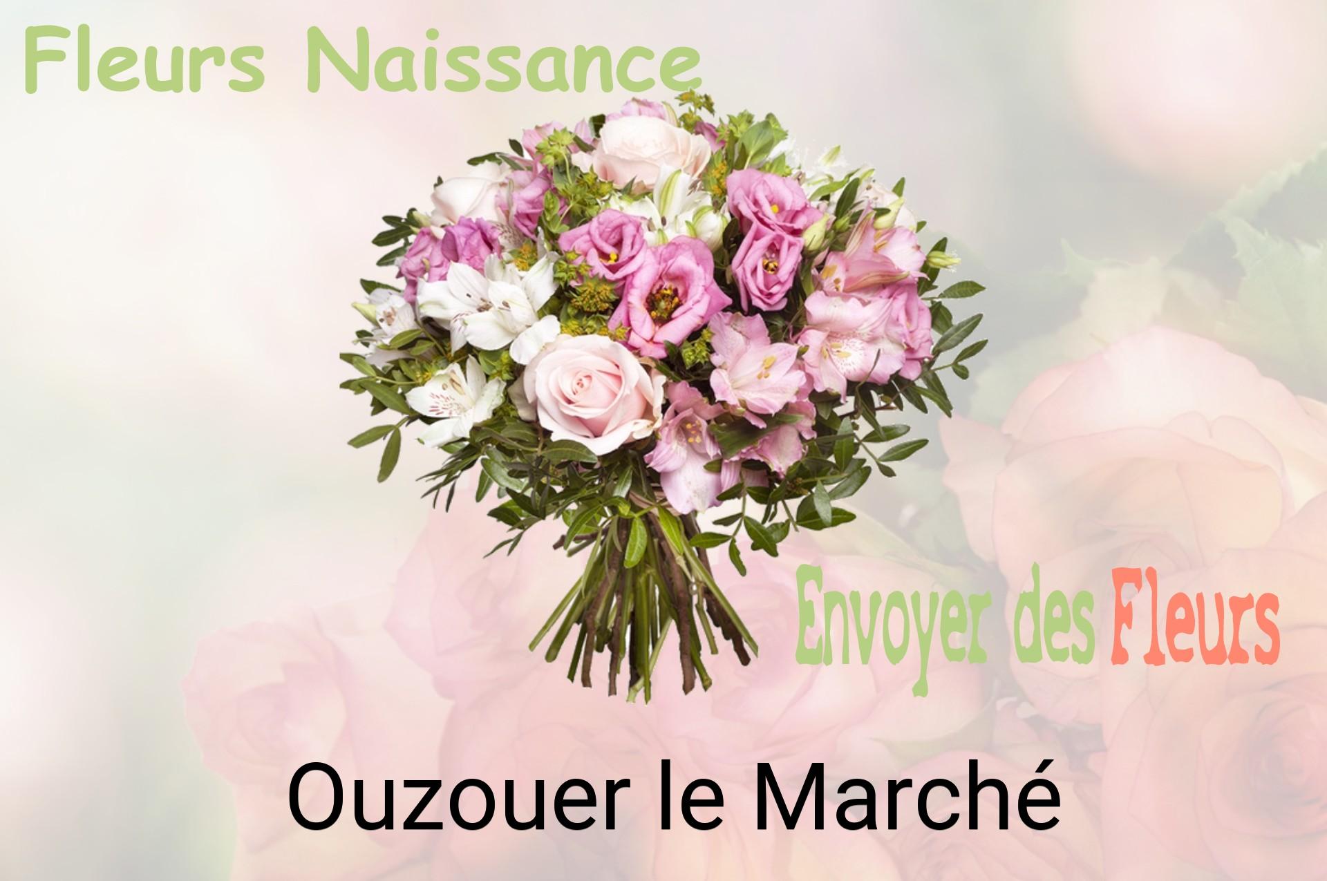 Bouquet de fleurs de naissance livré à Ouzouer-le-Marché